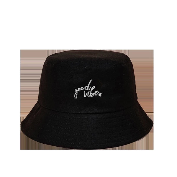 Unisex Basic Letter Embroidery Wide Eaves Bucket Hat