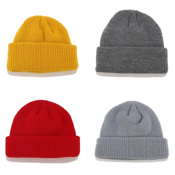 Unisex Basic Simple Style Solid Color Eaveless Wool Cap