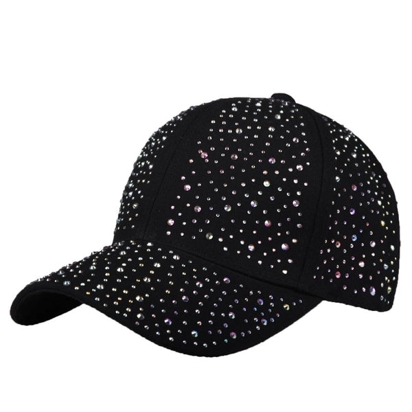 Unisex Basic Solid Color Rhinestone Baseball Cap