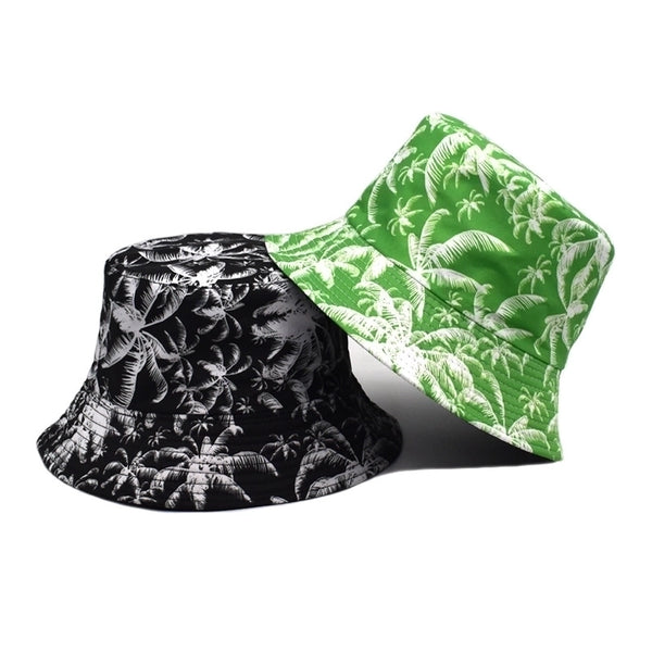 Unisex Basic Tree Wide Eaves Bucket Hat