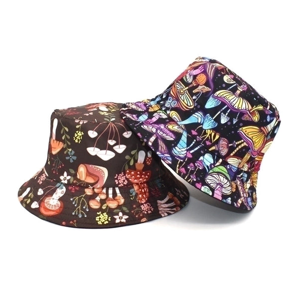 Unisex Cartoon Style Mushroom Wide Eaves Bucket Hat