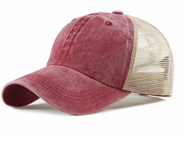 Unisex Casual Color Block Crimping Baseball Cap