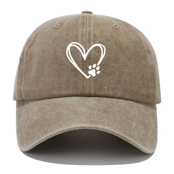 Unisex Casual Modern Style Simple Style Heart Shape Printing Wide Eaves Baseball Cap