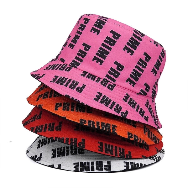 Unisex Casual Simple Style Letter Printing Wide Eaves Bucket Hat