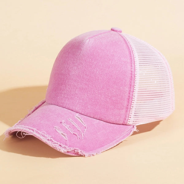 Unisex Casual Solid Color Curved Eaves Baseball Cap