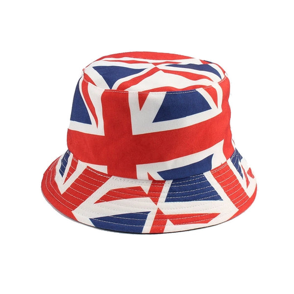 Unisex Casual Style Elegant Basic National Flag Printing Bucket Hat