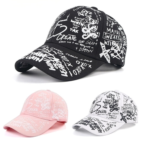 Unisex Classic Style Letter Crimping Baseball Cap