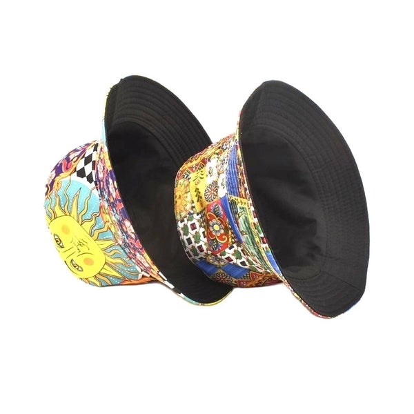 Unisex Classic Style Printing Printing Flat Eaves Bucket Hat