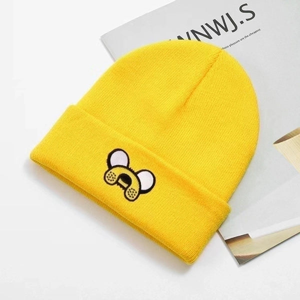 Unisex Cute Simple Style Solid Color Embroidery Eaveless Wool Cap