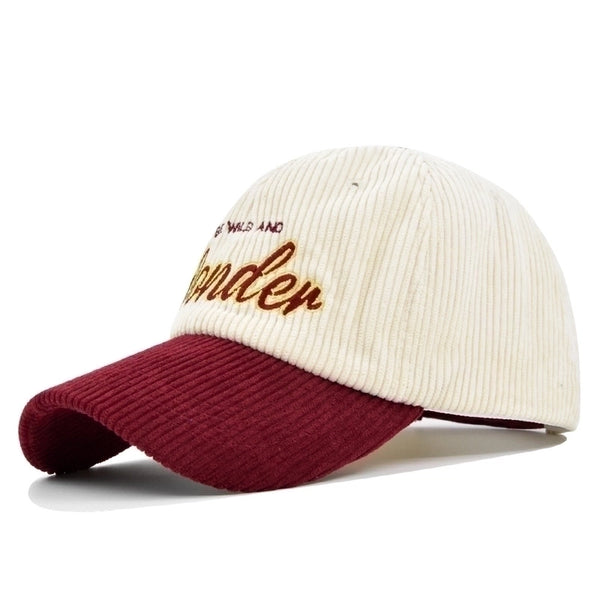 Unisex Fashion Letter Embroidery Flat Eaves Baseball Cap