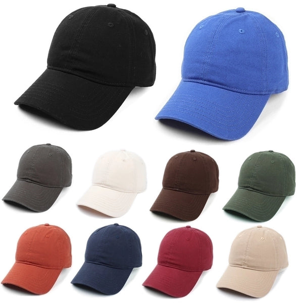 Unisex Fashion Solid Color Curved Eaves Baseball Cap