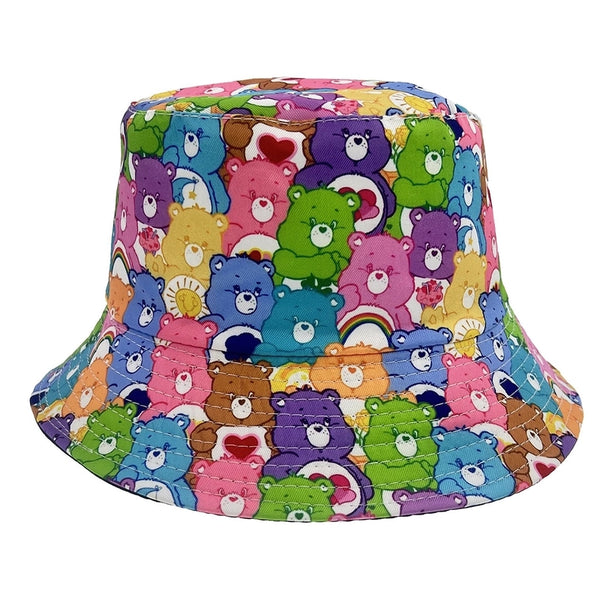 Unisex Hip-hop Commute Bear Strawberry Butterfly Printing And Dyeing Printing Wide Eaves Bucket Hat