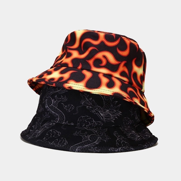 Unisex Hip-hop Retro Color Block Wide Eaves Bucket Hat