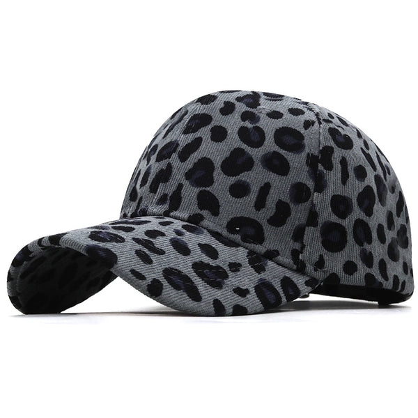 Unisex Retro Leopard Curved Eaves Baseball Cap