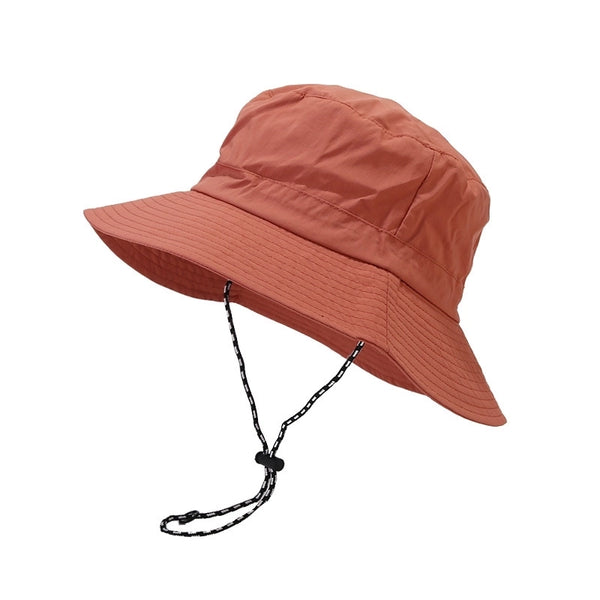 Unisex Simple Style Classic Style Solid Color Big Eaves Bucket Hat