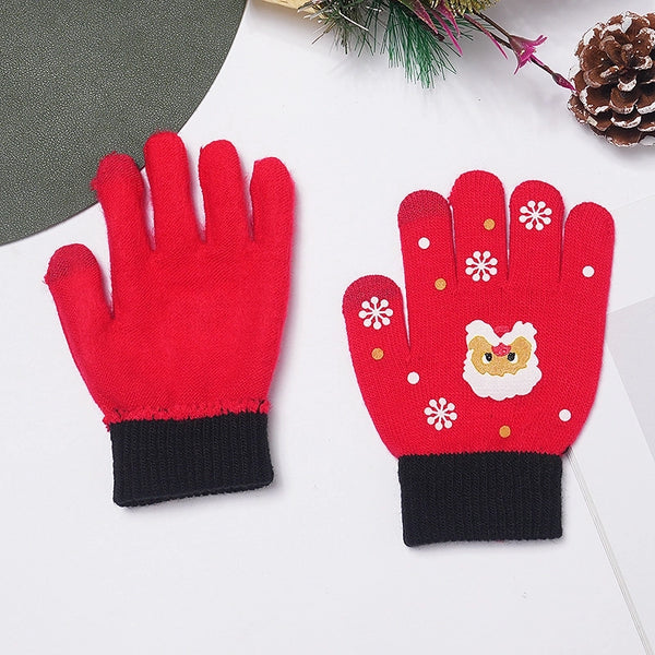 Unisex Simple Style Santa Claus Snowflake Gloves