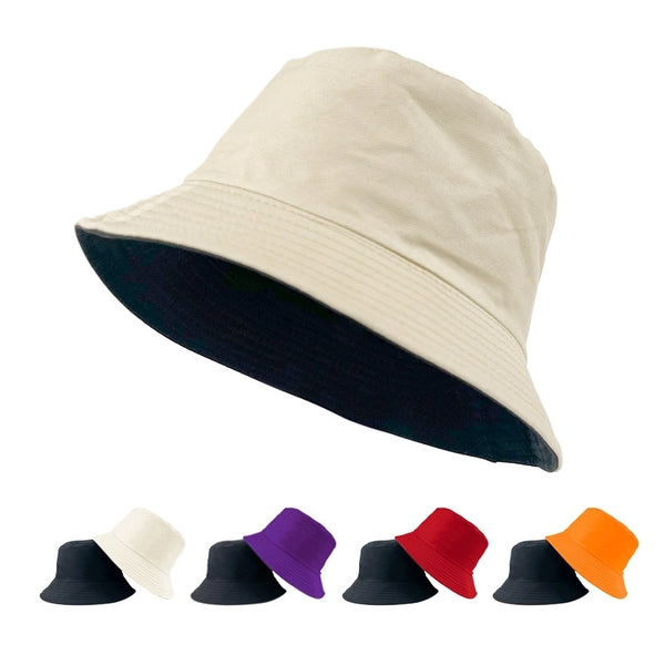 Unisex Simple Style Solid Color Big Eaves Bucket Hat