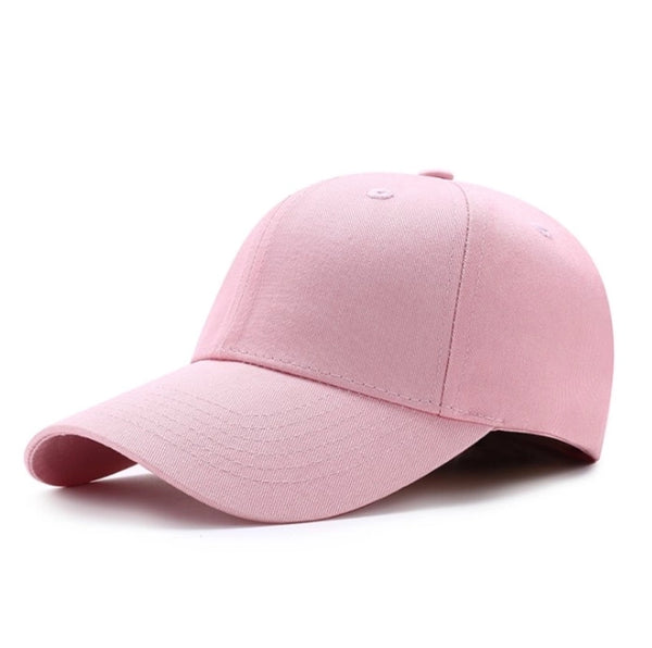 Unisex Simple Style Solid Color Curved Eaves Baseball Cap