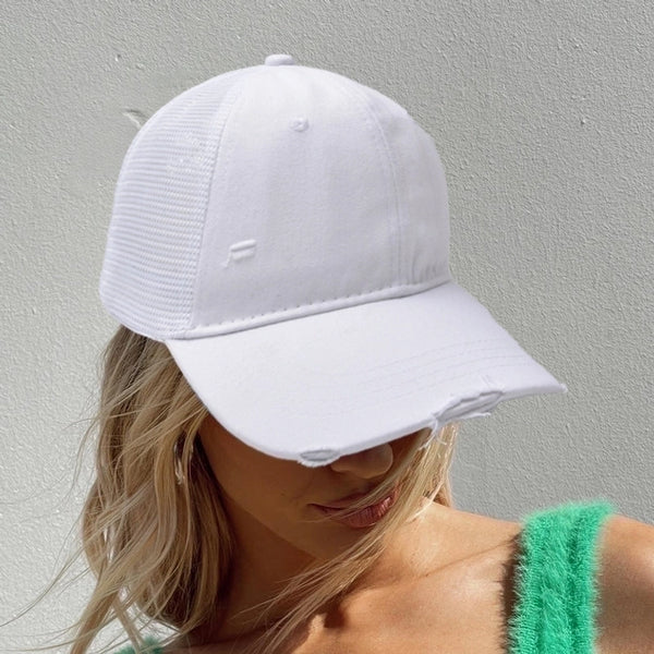 Unisex Simple Style Solid Color Curved Eaves Baseball Cap