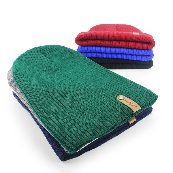 Unisex Simple Style Solid Color Eaveless Wool Cap