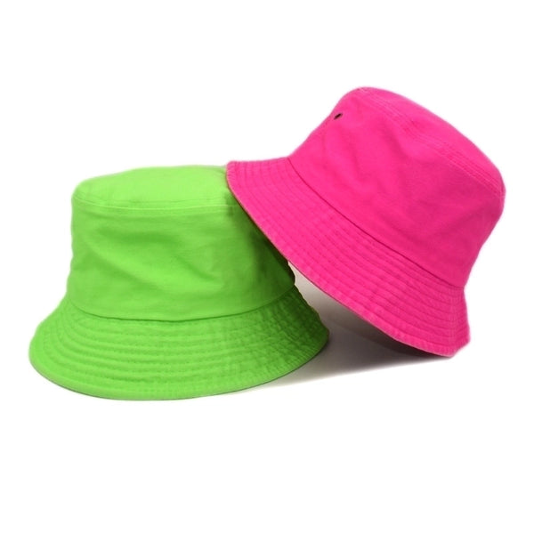 Unisex Simple Style Solid Color Flat Eaves Bucket Hat