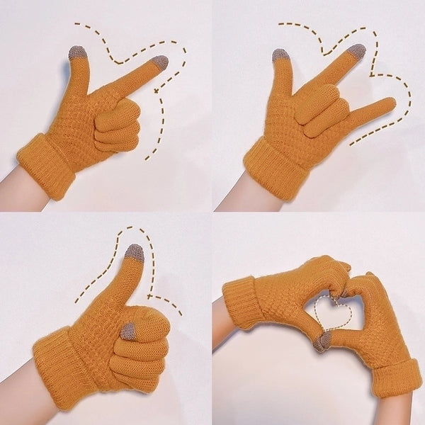 Unisex Simple Style Solid Color Gloves 1 Set