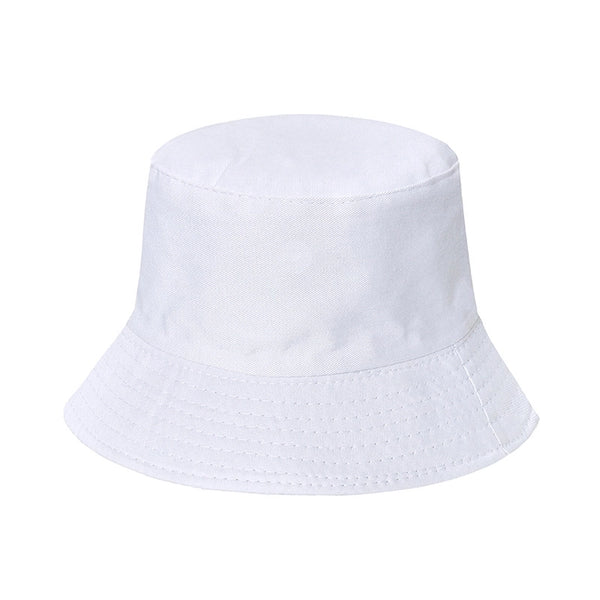 Unisex Simple Style Solid Color Sewing Flat Eaves Bucket Hat