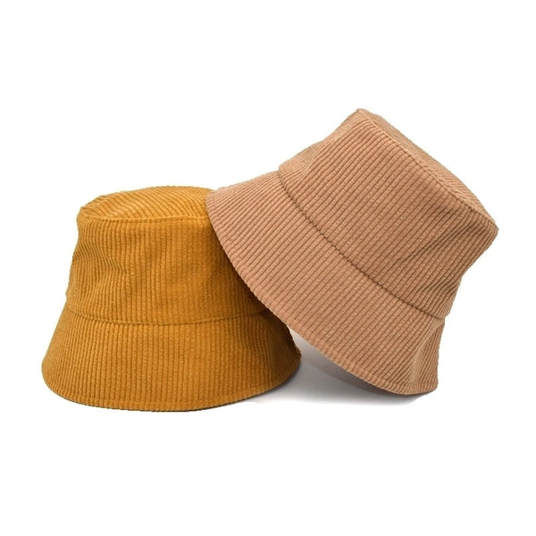 Unisex Simple Style Solid Color Wide Eaves Bucket Hat