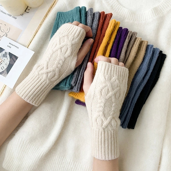 Unisex Sweet Simple Style Solid Color Gloves 1 Pair