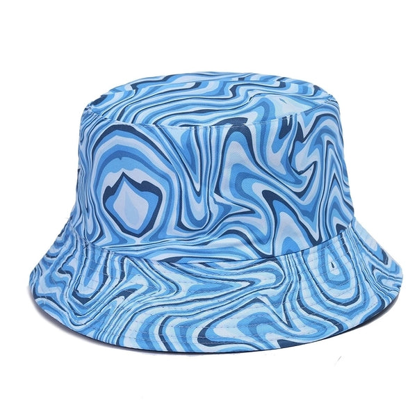 Women's Artistic Geometric Flat Eaves Bucket Hat