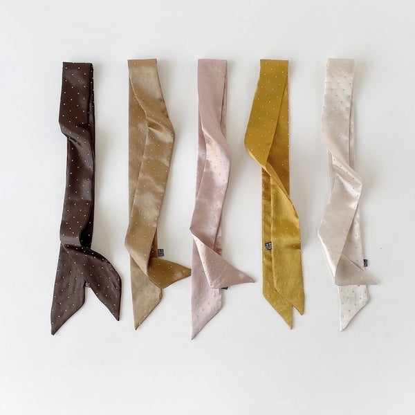 Women's Basic Solid Color Satin Silk Scarf