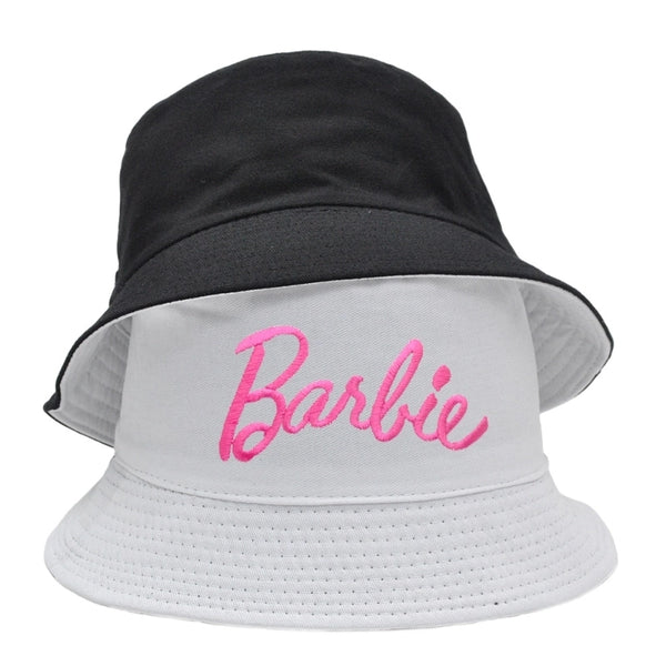 Women's Cartoon Style Cute Letter Embroidery Big Eaves Bucket Hat