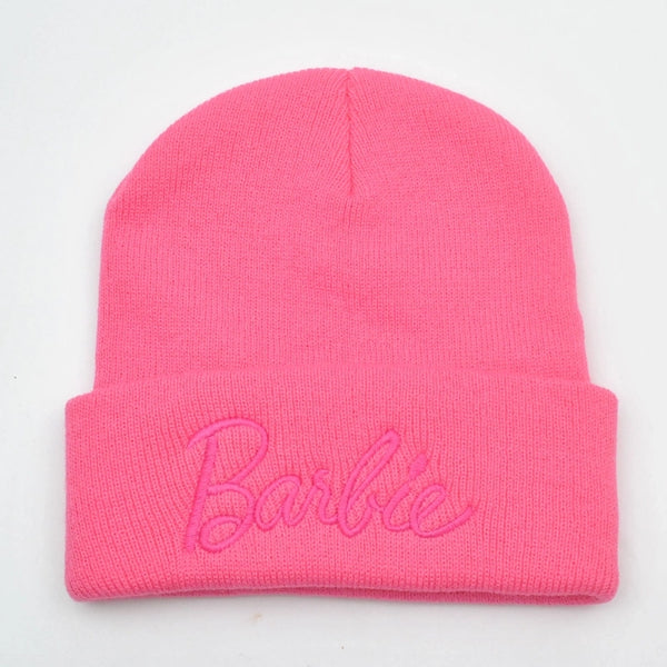 Women's Cartoon Style Sweet  Embroidery Eaveless Wool Cap