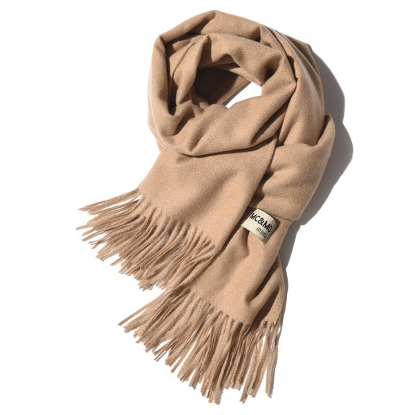 Women's Casual Simple Style Letter Rayon Polyester Tassel Scarf