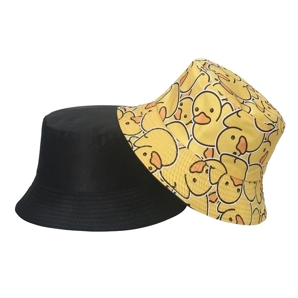 Women's Cute Duck Sewing Flat Eaves Bucket Hat