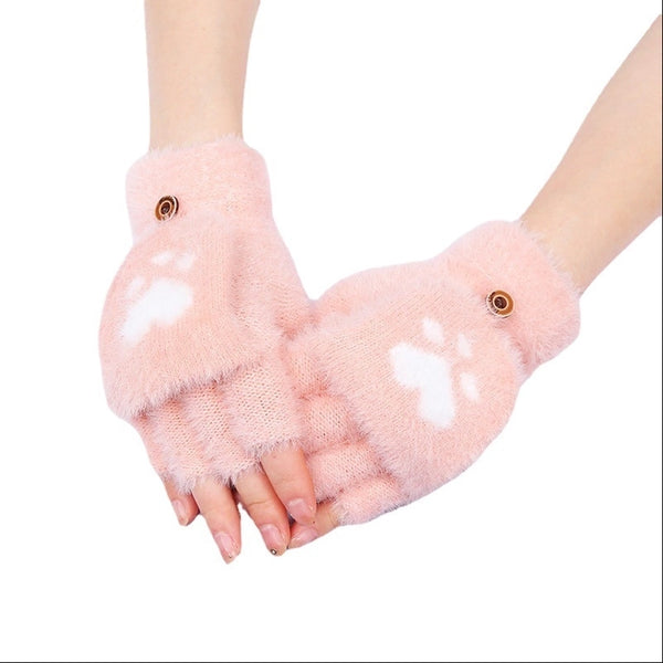 Women's Cute Heart Shape Gloves 1 Pair