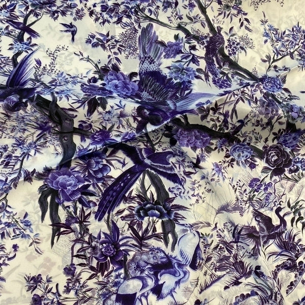 Women's Elegant Animal Plant South Korean Satin Printing Silk Scarves