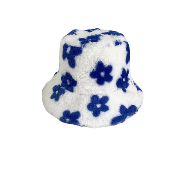 Women's Elegant Basic Simple Style Flower Wide Eaves Bucket Hat