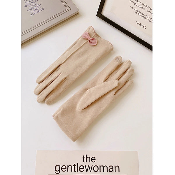 Women's Elegant Lady Solid Color Gloves 1 Set