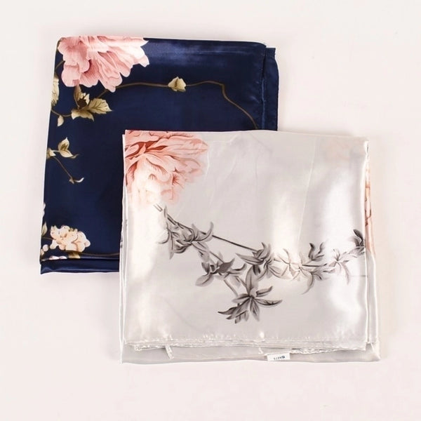 Women's Elegant Simple Style Flower Polyester Printing Silk Scarves