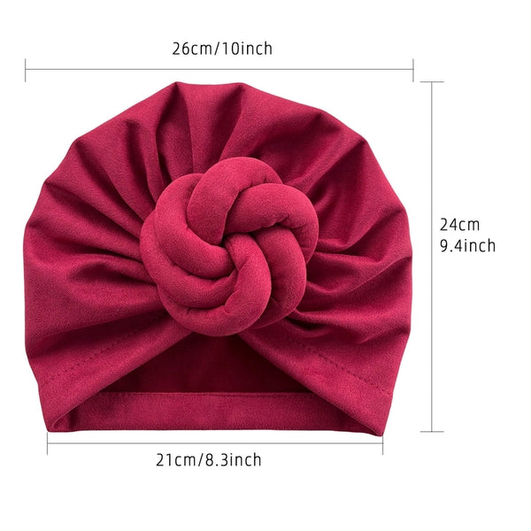 Women's Elegant Simple Style Streetwear Solid Color Pleated Eaveless Beanie Hat