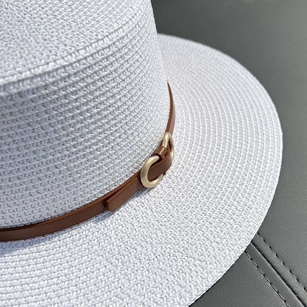 Women's Ethnic Style Solid Color Straw Hat