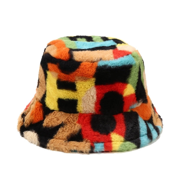 Women's Fashion Color Block Bucket Hat