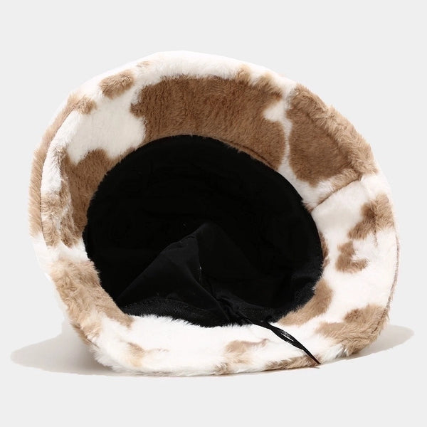 Women's Fashion Cow Pattern Wide Eaves Bucket Hat