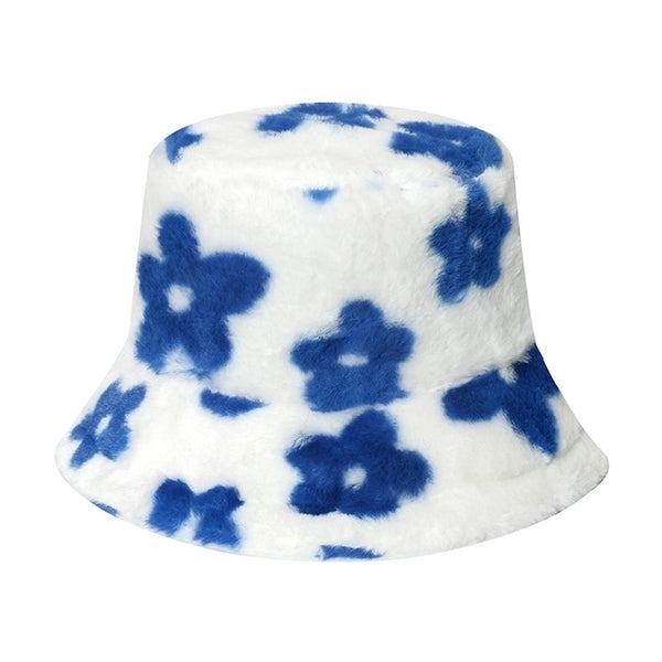 Women's Fashion Flower Sewing Flat Eaves Bucket Hat