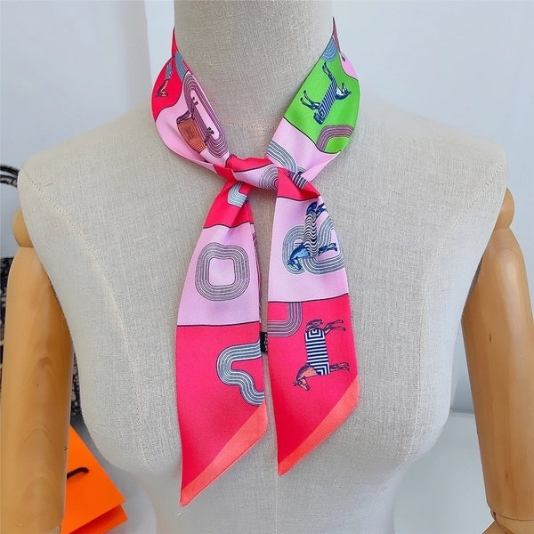 Women's Fashion Horse Satin Printing Pashmina Scarves