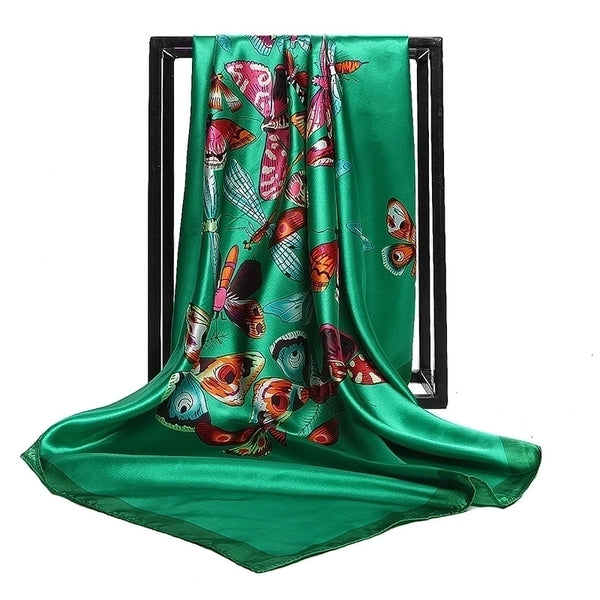 Women's Fashion Printing Satin Printing Silk Scarves