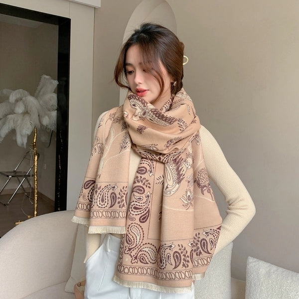 Women's Lady Printing Polyester Scarf