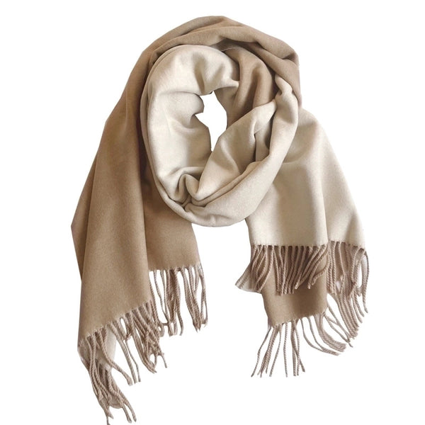 Women's Simple Style Color Block Imitation Cashmere Scarf