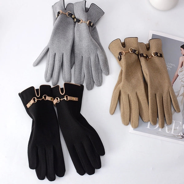 Women's Simple Style Solid Color Gloves 1 Pair